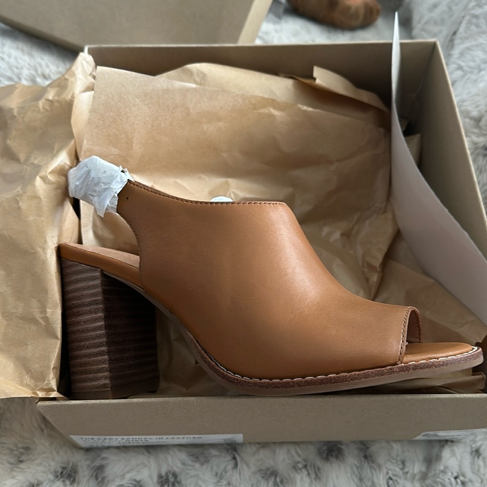 *NEW* Madewell Brown Leather Booties Sz 7